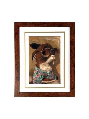 Alison Friend -Bad Bunny - Limited Animal Art Print COA - Framed